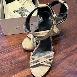 Burberry wedge espadrille